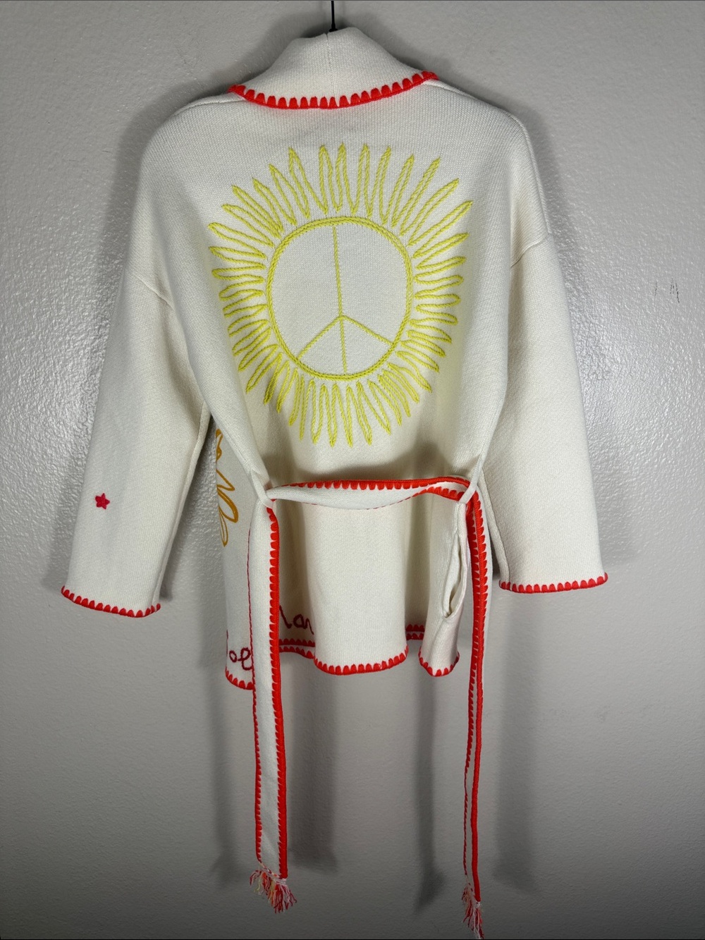 KUJTEN JACKET MAZIGH MAR MULTICOLOR Cashmere Shawl Collar Jacket - Picture 9 of 9